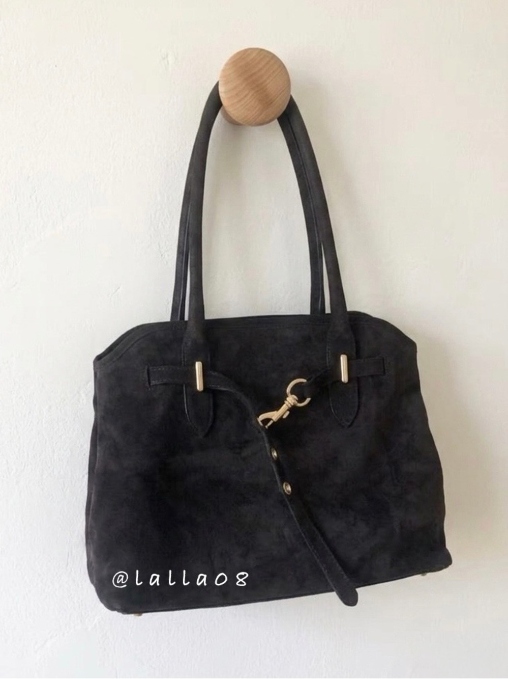 Chocolate Brown Suede Bag